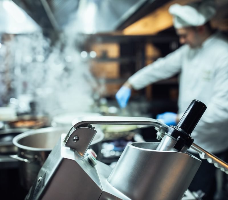 Shot of a blurred professional kitchen